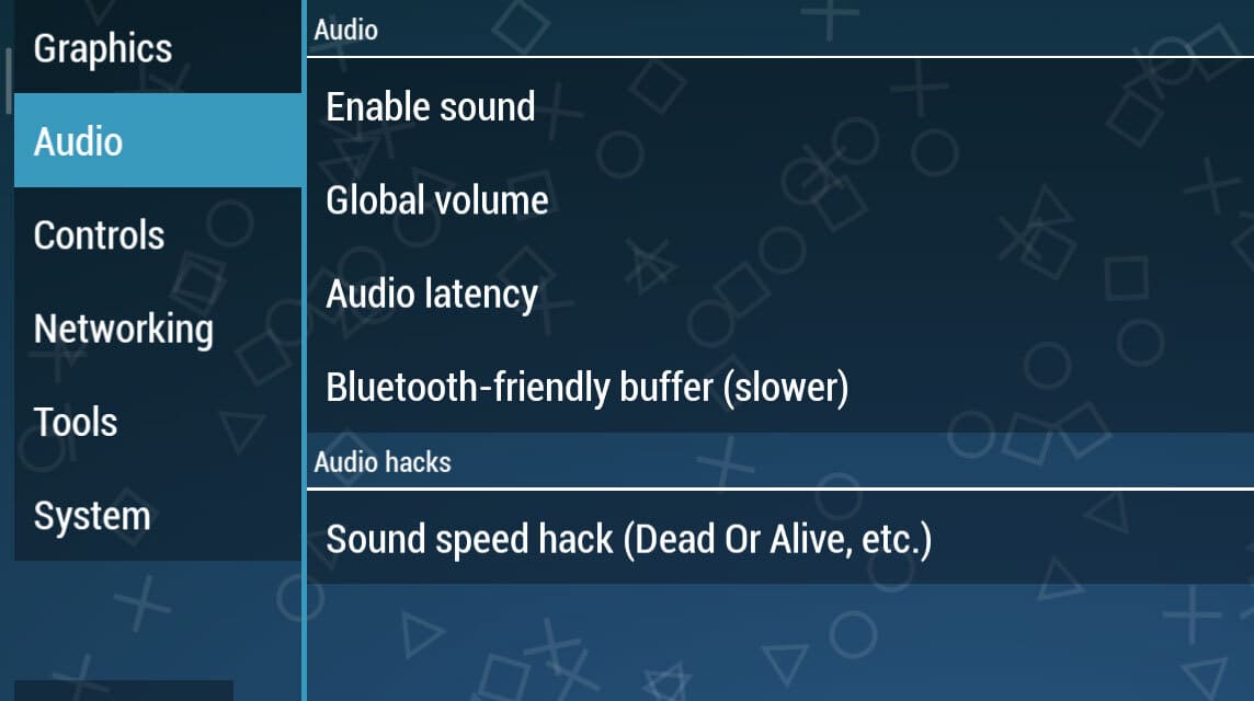Setting Audio PPSSPP