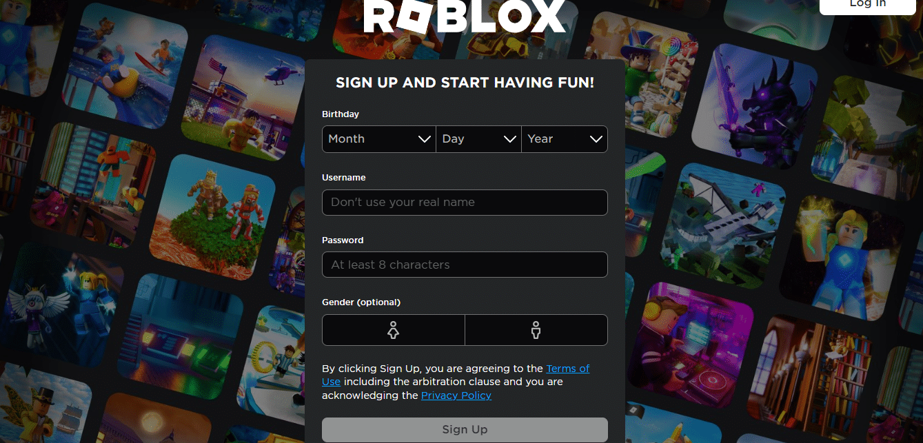 How to register Roblox 2023