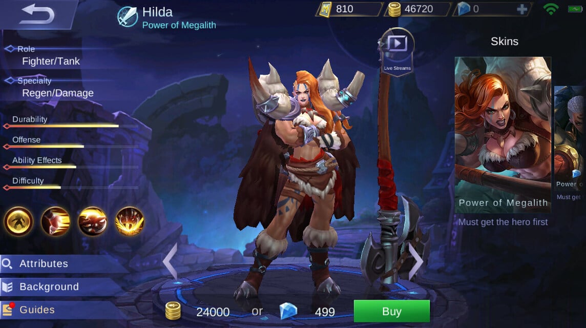 Hero Hilda Mobile Legend