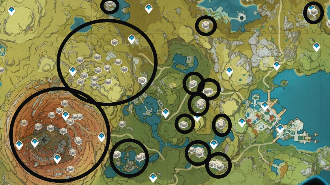 the location of the treasure hoarder