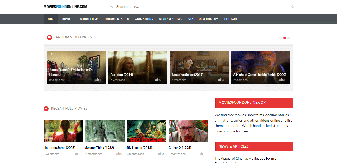 moviefoundオンラインホームページ