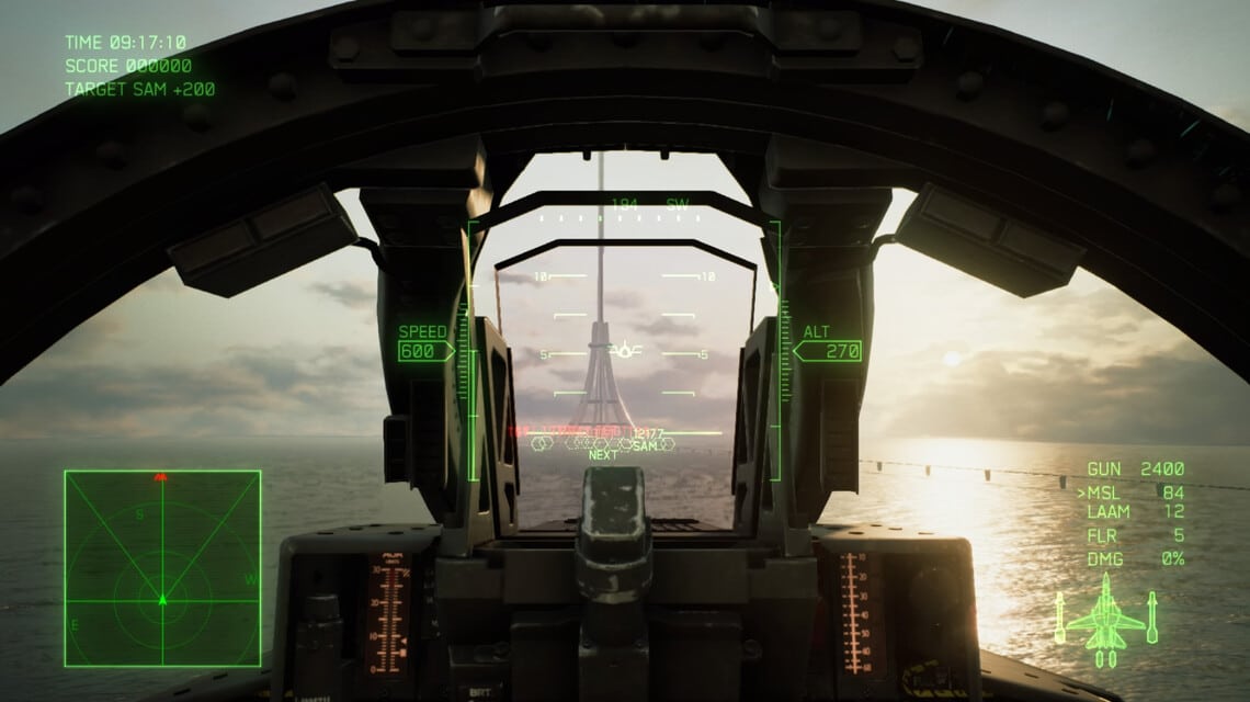 Ace Combat 7 cockpit details