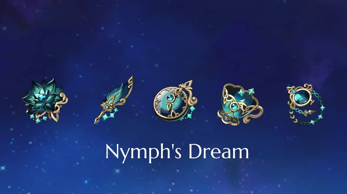 Nymph's Dream Genshin Impact Artifact Set