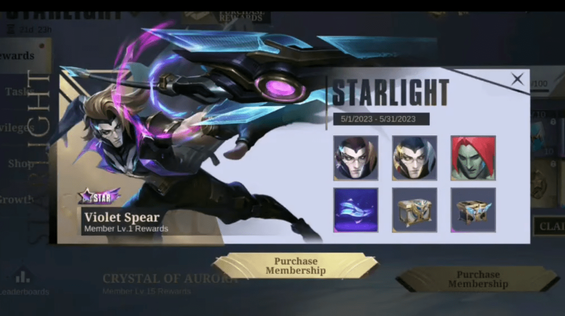 Skin Starlight Mobile Legends May 2023