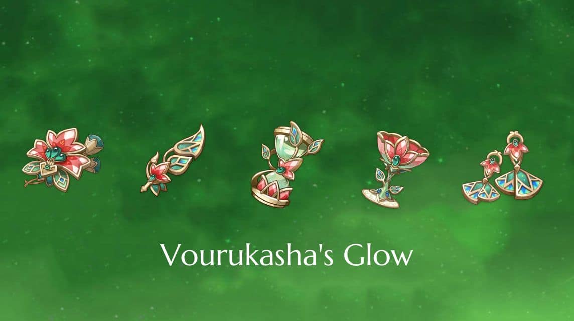 Vourukasha 的 Glow Genshin Impact 套装