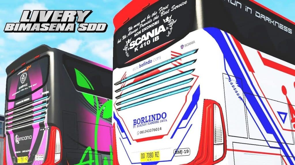 Livery Bussid Bimasena Sdd Bus Simulator Indonesia