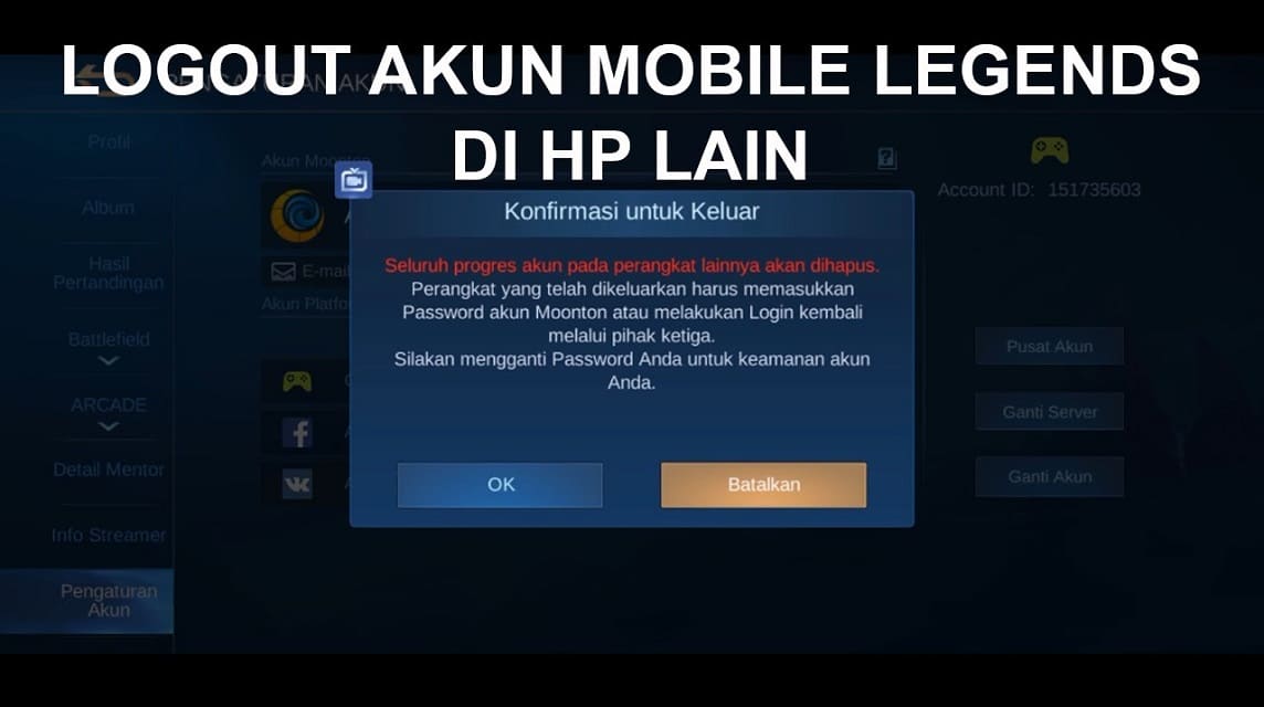 The Easiest Way to Log Out a Mobile Legend Account