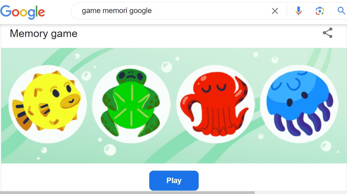 Google Memory Game