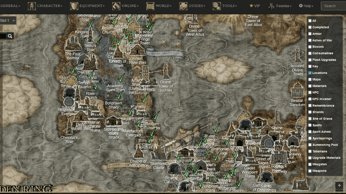 Elden Ring Interactive Map 