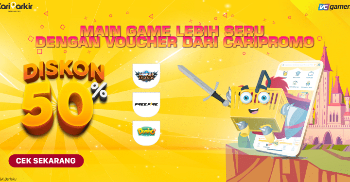 Let's Buy a VCGamers Voucher at CariParkir, 50 Percent Discount!