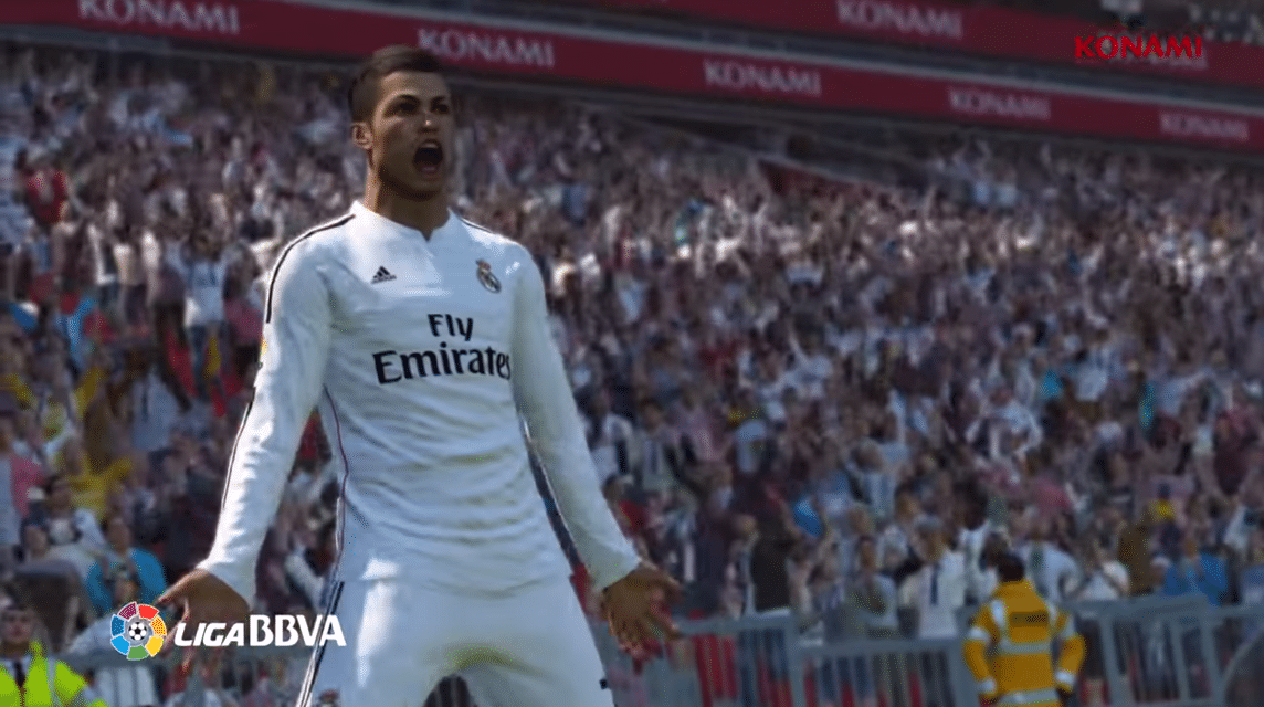 CR7 is still a Real Madrid player. Source: YouTube/KONAMI公式