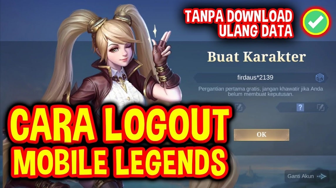 how to log out mobile legends account
