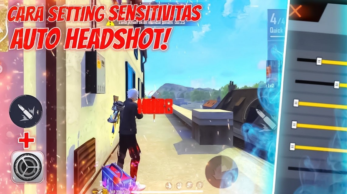 Garena Free Fire headshot: hack, app, best sensitivity