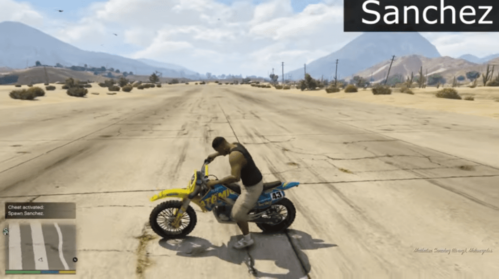 Cheat GTA 5 PS3 Helicopters, Cars, Motorcycles and Bicycles