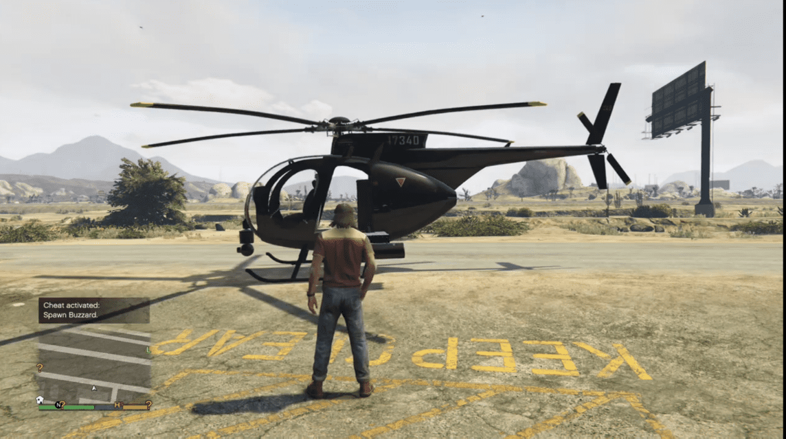 Cheat GTA 5 PS3 Helikopter
