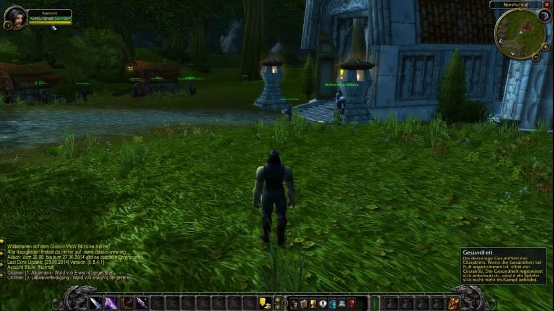 Old school game World of Warcraft