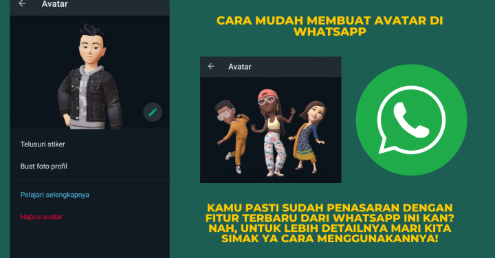 Simak! Cara Mudah Membuat Avatar di WhatsApp