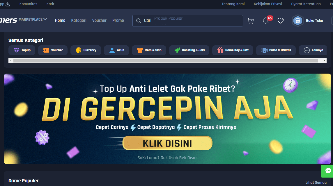 Aplikasi Top Up