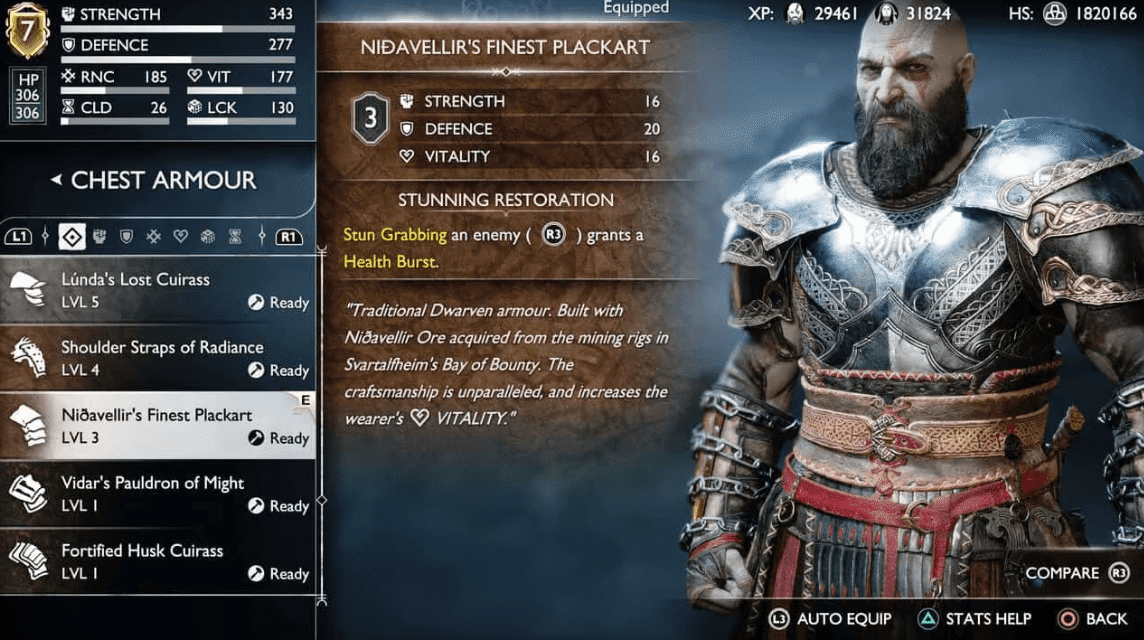 God of War Ragnarök best armor sets, including best early armor and how to  get Steinbjorn set