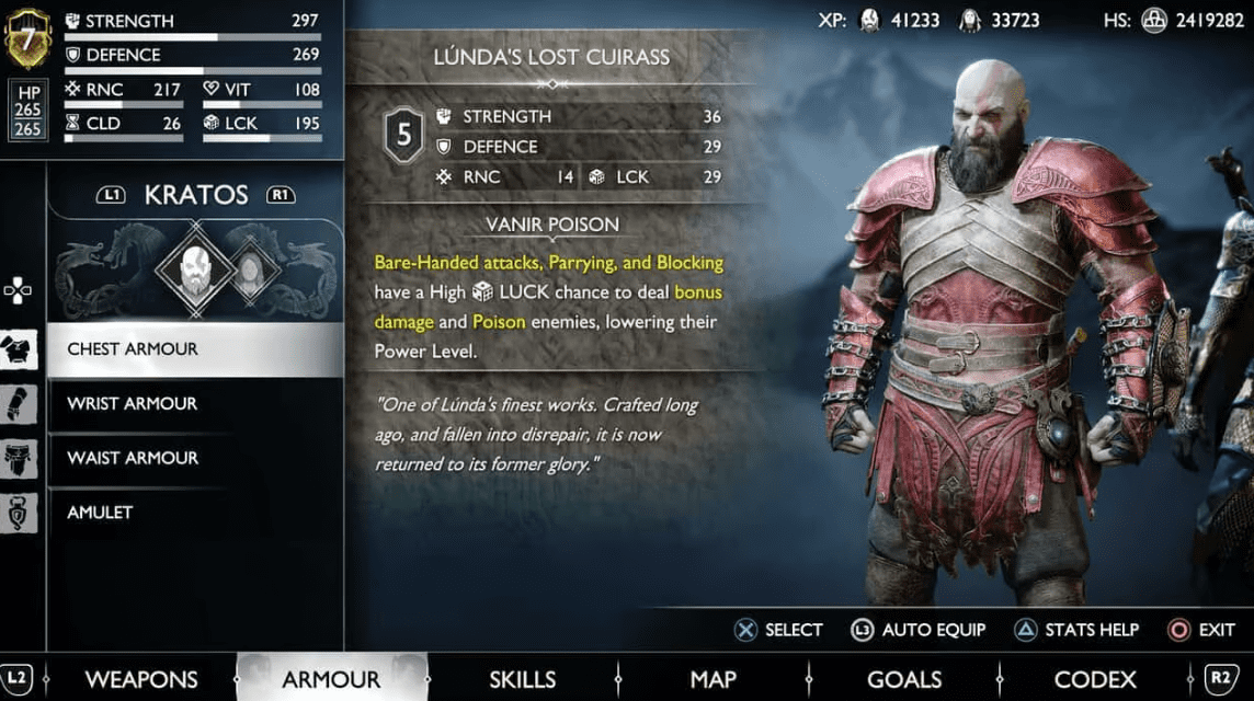 Armor Terbaik God of War Ragnarok
