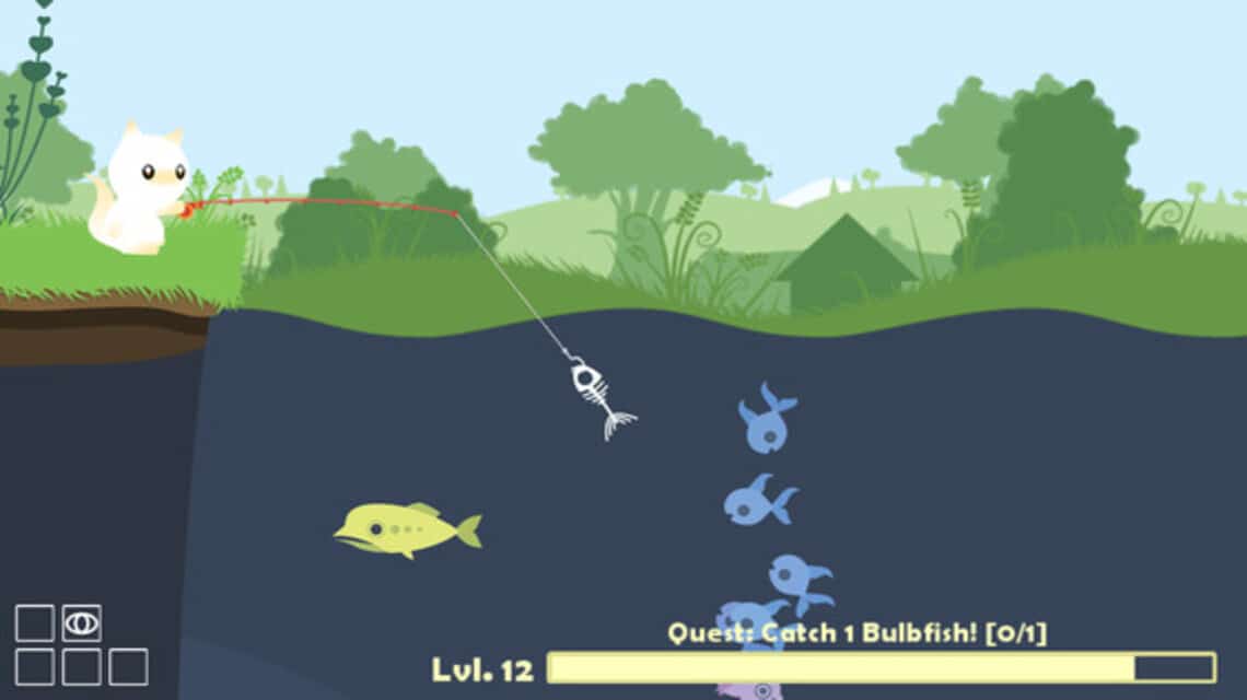Leichtes Offline-PC-Spiel - Cat Goes Fishing