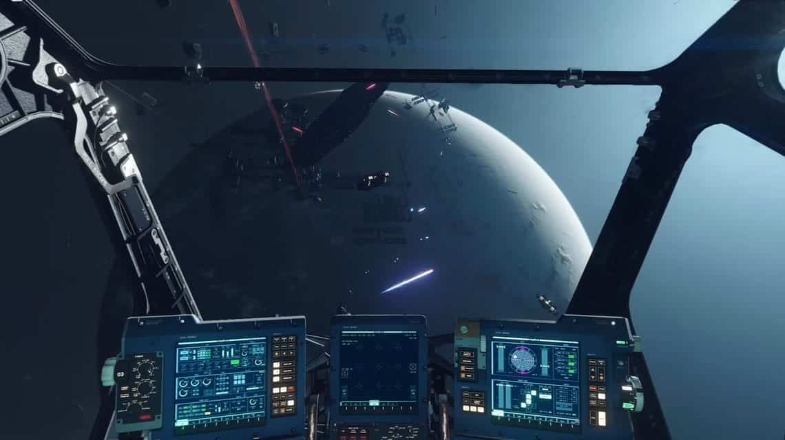 Starfield-Raumschiff-Cockpit