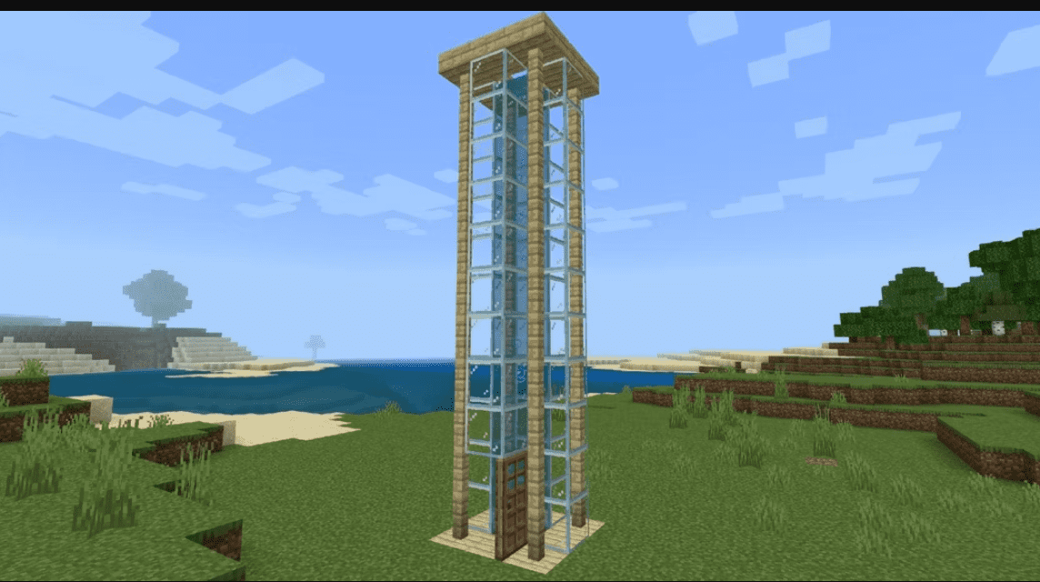 Minecraft Water Elevator