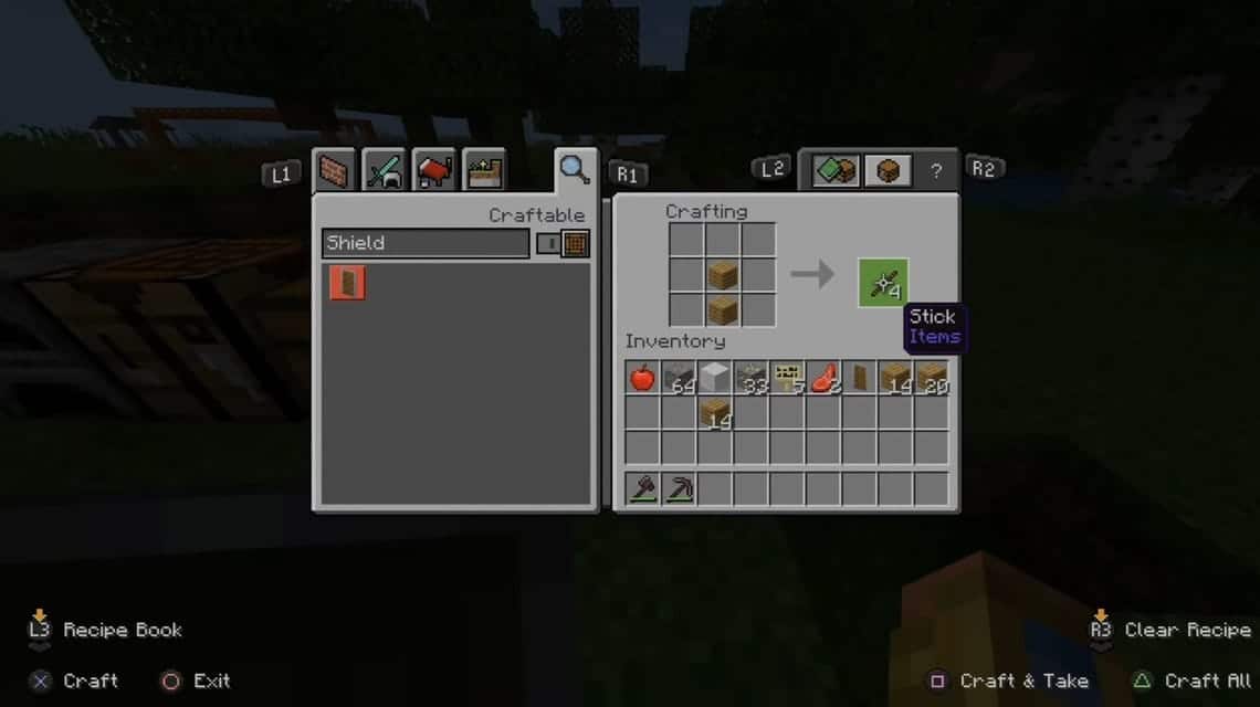 如何在 Minecraft 中制作钓鱼竿 - 制作棍子物品