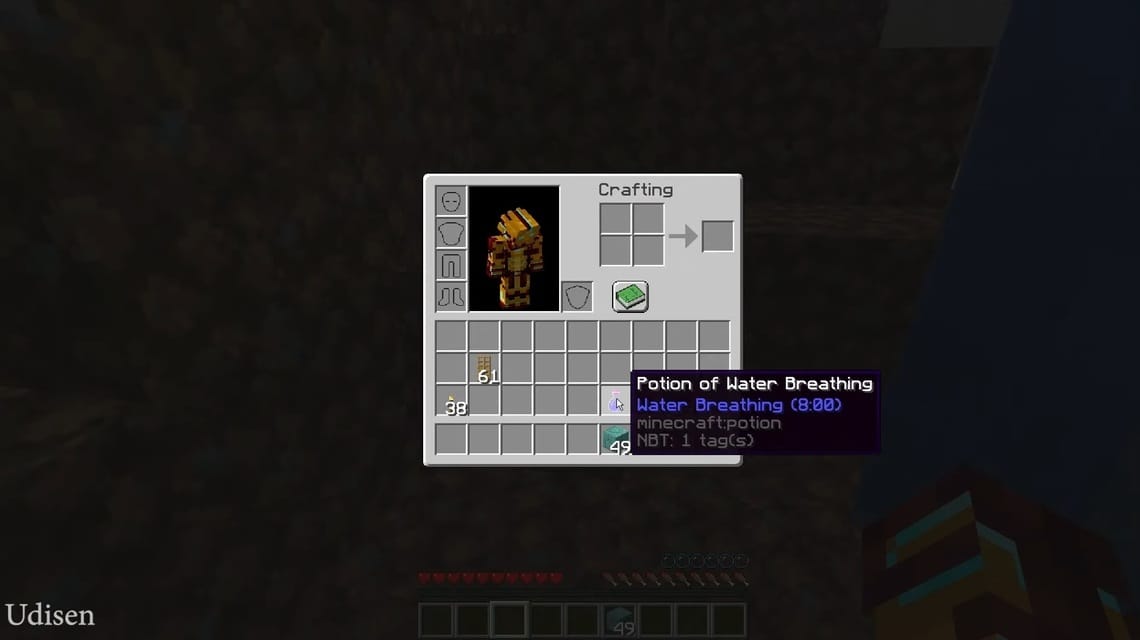 Wie man in Minecraft – Potion of Water Breathing unter Wasser atmet