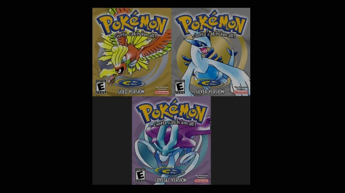 Pokemon Gold Silver and Crystal