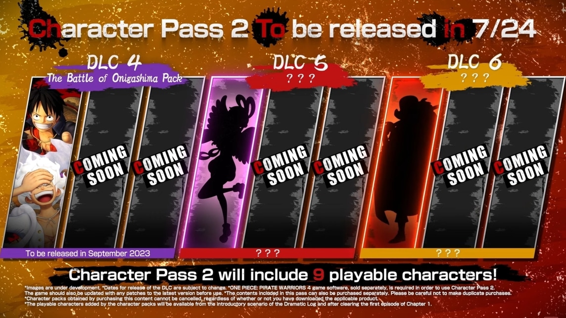 Der vollständige Inhalt des DLC Character Pass 2 ist noch in Kürze verfügbar