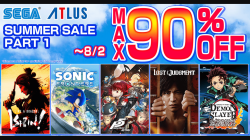 SEGA Summer Sale Part 1, Give Discount Up To 90% at PS Store