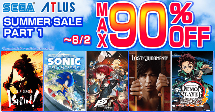 SEGA Summer Sale Part 1, Give Discount Up To 90% at PS Store