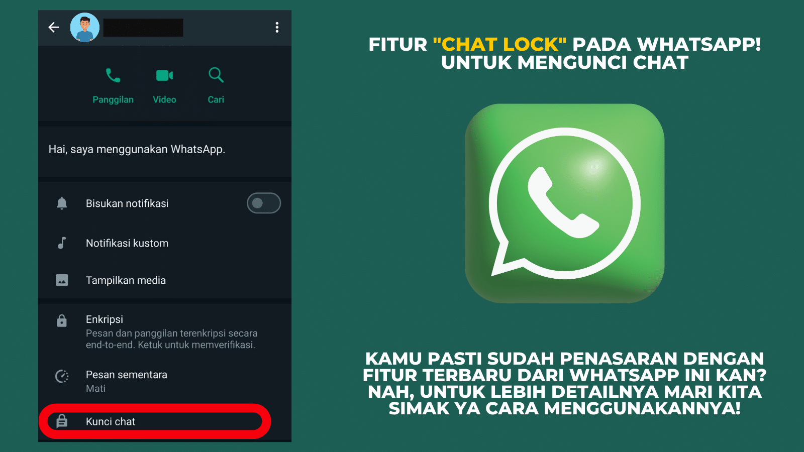 WhatsApp チャット ロック