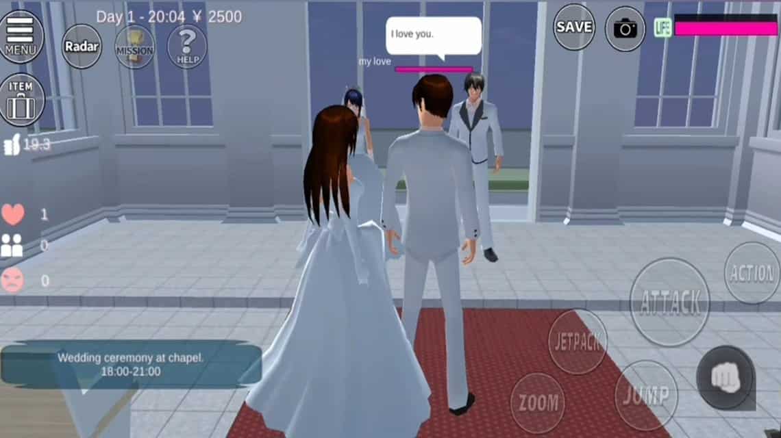 如何在樱花校园模拟器中结婚