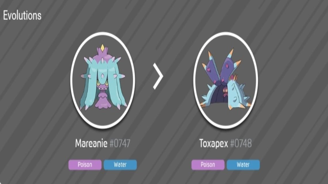 Mariane's evolution to Toxapex