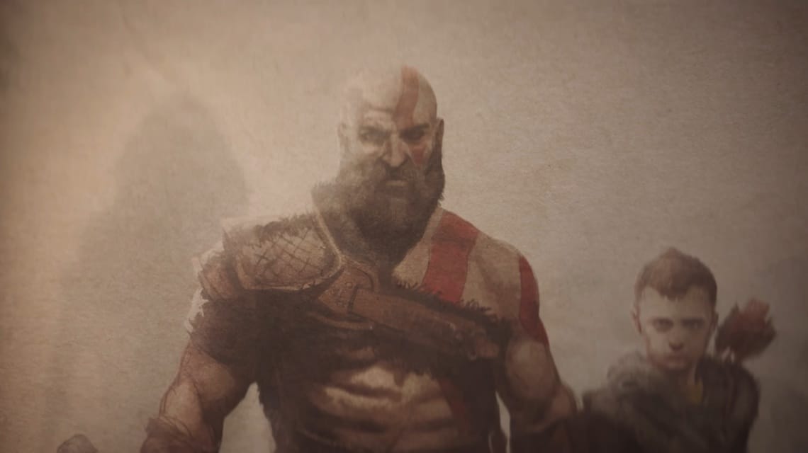 GOW Kratos and Atreus characters