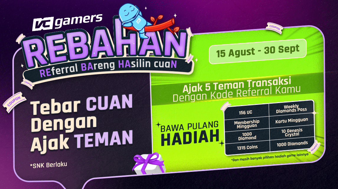 REBAHAN REFERRAL BARENG HASILIN CUAN VCGAMERS