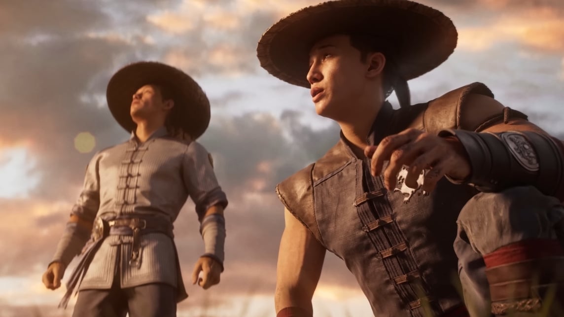 Kung Lao and Raiden in the Mortal Kombat 1 installation
