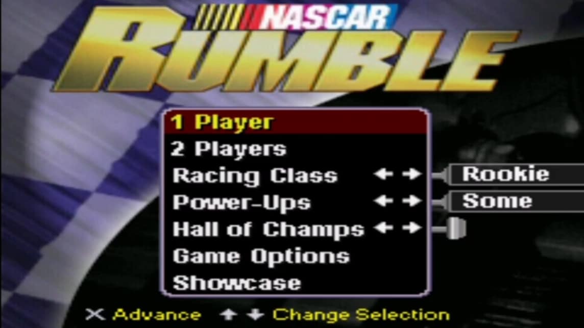 메인 메뉴 NASCAR 럼블