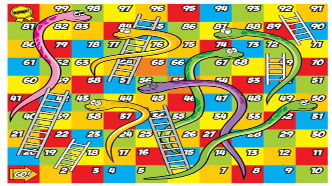 Snakes and Ladders Board Game for Kids: Children Can Play Snakes