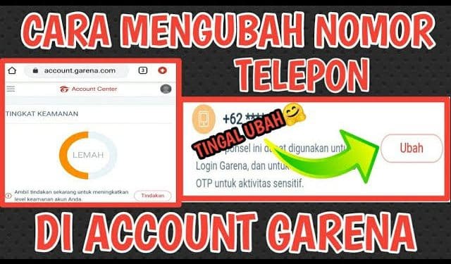 Cara Ganti Nomor HP PB Garena Tanpa Kode Verifikasi