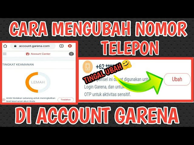 how to change PB garena cellphone number without verification code