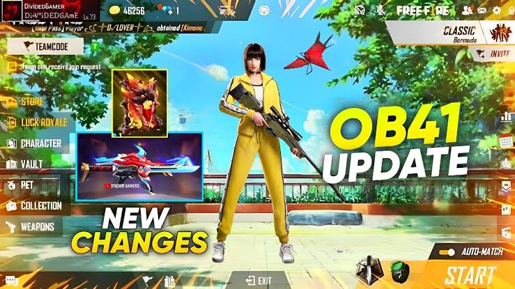 Free Fire OB41 update APK download link for Android devices