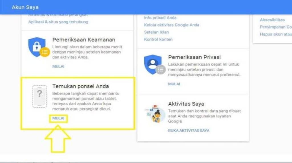 Cara Melacak HP Hilang dengan Email