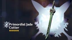Primordial Jade Cutter Genshin Impact: 통계, 재료, 캐릭터 추천