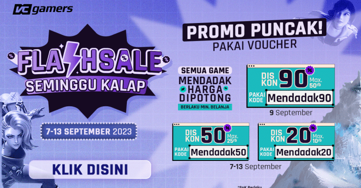 Top Up All Games at VCGamers Now, There is a Discount Up to 90%