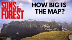Größe der Sons of the Forest-Karte: Wie groß ist sie?