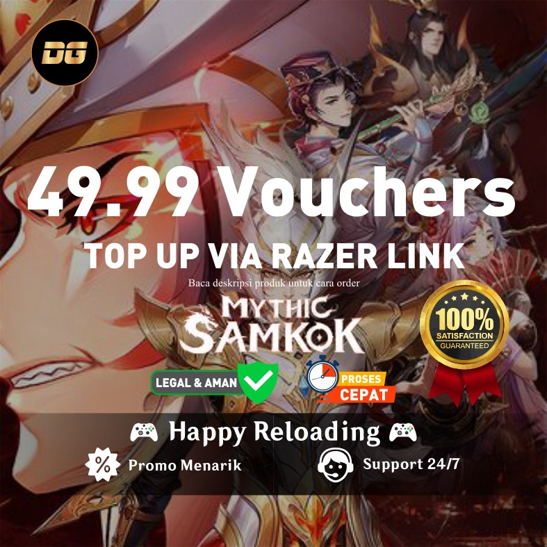 Jual 49.99 Vouchers Mythic Samkok degamingstore | VCGamers