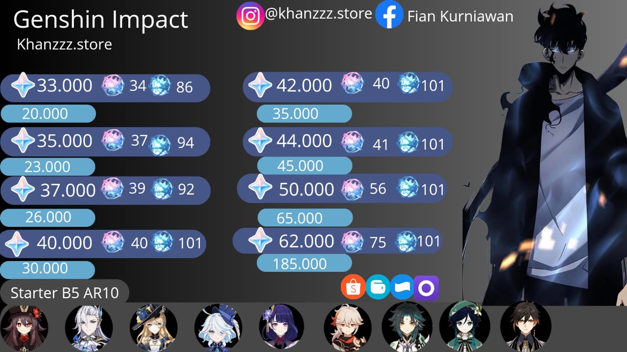 Daftar Produk khanzzz.store Terlaris & Terlengkap - VCGamers
